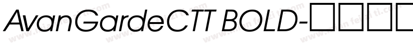 AvanGardeCTT BOLD字体转换
